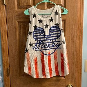 Disney Large tank red white and blue